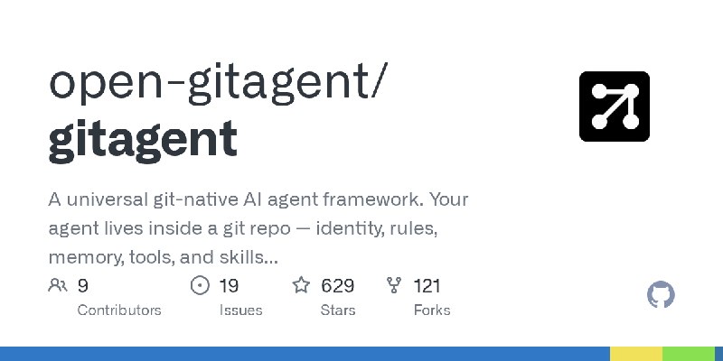 GitHub - open-gitagent/gitagent: A universal git-native AI agent framework. Your agent lives inside a git repo — identity, rules…